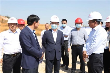 铜仁市委副书记、市长皮贵怀赴必赢集团bwin镍锍精炼硫酸镍项目调研